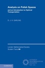 Cover: Analysis on Polish Spaces and an Introduction to Optimal Transportation - Cambridge University Press