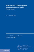 Cover: Analysis on Polish Spaces and an Introduction to Optimal Transportation - Cambridge University Press