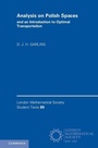 Cover: Analysis on Polish Spaces and an Introduction to Optimal Transportation - Cambridge University Press