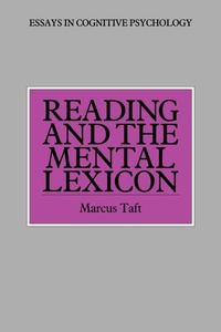 Abbildung von: Reading and the Mental Lexicon - Psychology Press Ltd