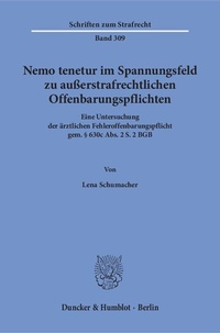 Abbildung von: Nemo tenetur im Spannungsfeld zu außerstrafrechtlichen Offenbarungspflichten - fibre