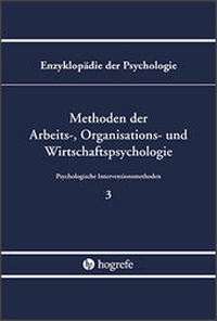 Abbildung von: Methoden der Arbeits-, Organisations- und Wirtschaftspsychologie - Hogrefe