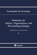 Cover: Methoden der Arbeits-, Organisations- und Wirtschaftspsychologie - Hogrefe