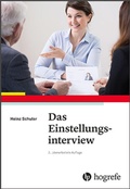 Cover: Das Einstellungsinterview - Hogrefe