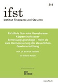 Cover: ifst-Schrift 518 - Finanzen u. Steuern