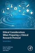 Cover: Ethical Considerations When Preparing a Clinical Research Protocol - Academic Press