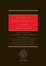 Cover: Miller on Contempt of Court - Oxford University Press