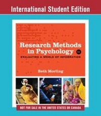 Enlarge image Cover: Research Methods in Psychology - WW Norton & Co