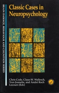 Enlarge image Cover: Classic Cases in Neuropsychology - Psychology Press Ltd