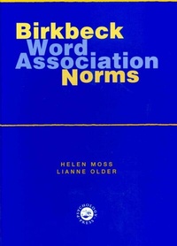Abbildung von: Birkbeck Word Association Norms - Psychology Press Ltd