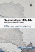 Cover: Phenomenologies of the City - Routledge