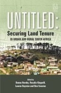 Cover: Untitled - University of KwaZulu-Natal Press