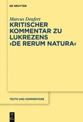 Cover: Kritischer Kommentar zu Lukrezens "De rerum natura" - De Gruyter