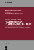 Cover: Rechtsdenken im literarischen Text - De Gruyter