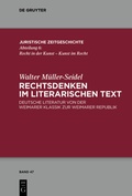 Cover: Rechtsdenken im literarischen Text - De Gruyter