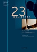 Cover: 23 Manifeste zu Bildakt und Verk&ouml;rperung - De Gruyter