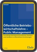 Cover: &Ouml;ffentliche Betriebswirtschaftslehre - Public Management - Linde