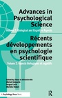 Cover: Advances in Psychological Science, Volume 2 - Psychology Press Ltd
