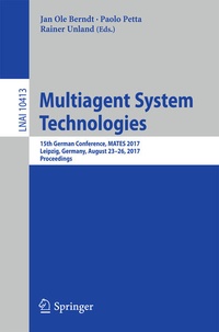 Enlarge image Cover: Multiagent System Technologies - Springer