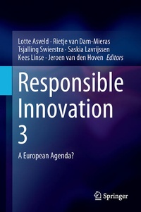 Enlarge image Cover: Responsible Innovation 3 - Springer