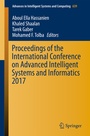 Cover: Proceedings of the International Conference on Advanced Intelligent Systems and Informatics 2017 - Springer