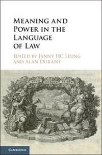 Enlarge image Cover: Meaning and Power in the Language of Law - Cambridge University Press