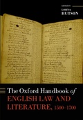 Cover: The Oxford Handbook of English Law and Literature, 1500-1700 - OUP eBook