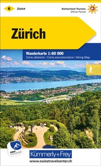 Abbildung von: Kümmerly+Frey Wanderkarte 6 Zürich 1:60.000 - Hallwag Kümmerly+Frey