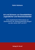 Cover: Art und Schwere von Gewaltdelikten Jugendlicher und Heranwachsender - Kovac, Dr. Verlag