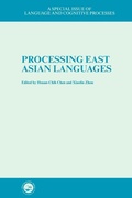 Cover: Processing East Asian Languages - Psychology Press Ltd
