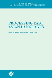 Abbildung von: Processing East Asian Languages - Psychology Press Ltd