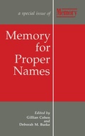 Cover: Memory for Proper Names - Psychology Press Ltd
