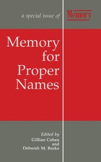 Enlarge image Cover: Memory for Proper Names - Psychology Press Ltd