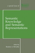 Cover: Semantic Knowledge and Semantic Representations - Psychology Press Ltd