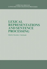 Abbildung von: Lexical Representations And Sentence Processing - Psychology Press Ltd
