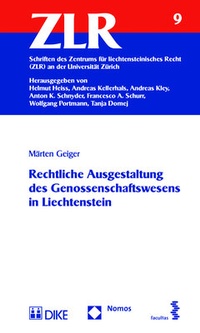 Abbildung von: Rechtliche Ausgestaltung des Genossenschaftswesens in Liechtenstein - Nomos