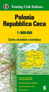 Abbildung von: Polonia, Repubblica Ceca 1:800.000. Carta stradale e turistica - Guide verdi d'Europa;Touring