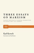 Cover: Three Essays on Marxism - Monthly Review Press,U.S.