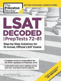 Enlarge image Cover: LSAT Decoded (PrepTests 72-81) - Princeton Review Publishing Corporation