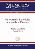 Cover: On Operads, Bimodules and Analytic Functors - American Mathematical Society