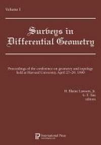 Abbildung von: Proceedings of the Conference on Geometry and Topology held at Harvard University, April 27-29, 1990, Volume 1 - International Press of Boston Inc