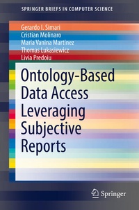 Enlarge image Cover: Ontology-Based Data Access Leveraging Subjective Reports - Springer