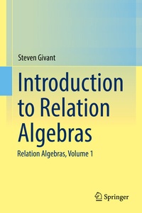 Enlarge image Cover: Introduction to Relation Algebras - Springer