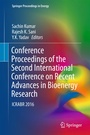 Cover: Conference Proceedings of the Second International Conference on Recent Advances in Bioenergy Research - Springer