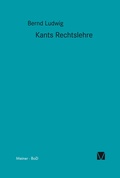 Cover: Kants Rechtslehre - Meiner
