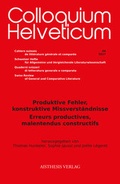 Cover: Produktive Fehler, konstruktive Missverst&auml;ndnisse // Erreurs productives, malentendus constructifs - Aisthesis