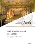 Cover: Weltliche Vokalmusik des Barock - Laaber-Verlag