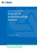 Cover: Englisch f&uuml;r deutschsprachige Autoren - tcworld