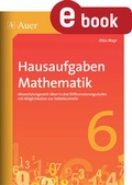Cover: Hausaufgaben Mathematik Klasse 6 - Auer Verlag in der AAP Lehrerwelt GmbH