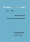 Cover: Musikwissenschaft 1900-1930 - Georg Olms Verlag